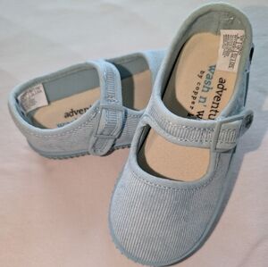 Copper Key Blue Dress Shoes with Velcro Strap